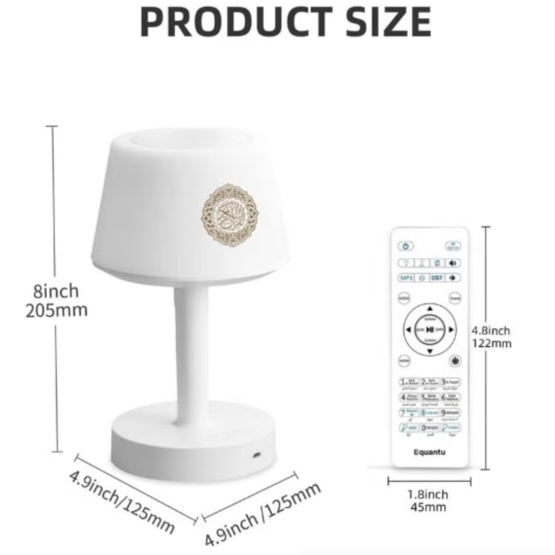 Ramadan Gift Quran Smart Touch Led Lamp Bluetooth Speaker with Remote
